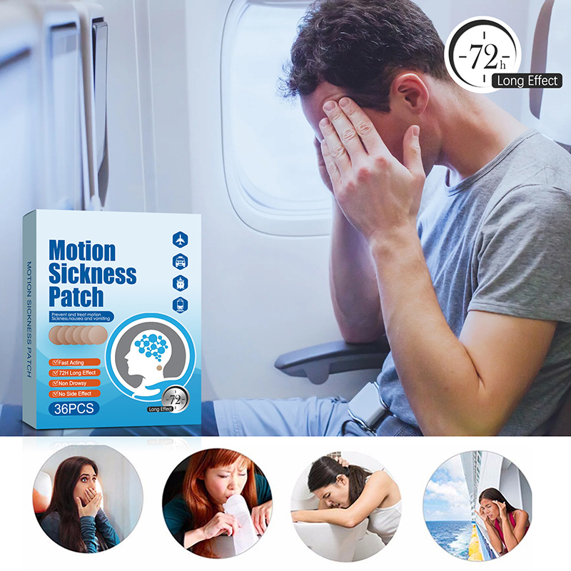 high quality motion sickness patches headache relief sticker for travel nausea dizzy vomiting